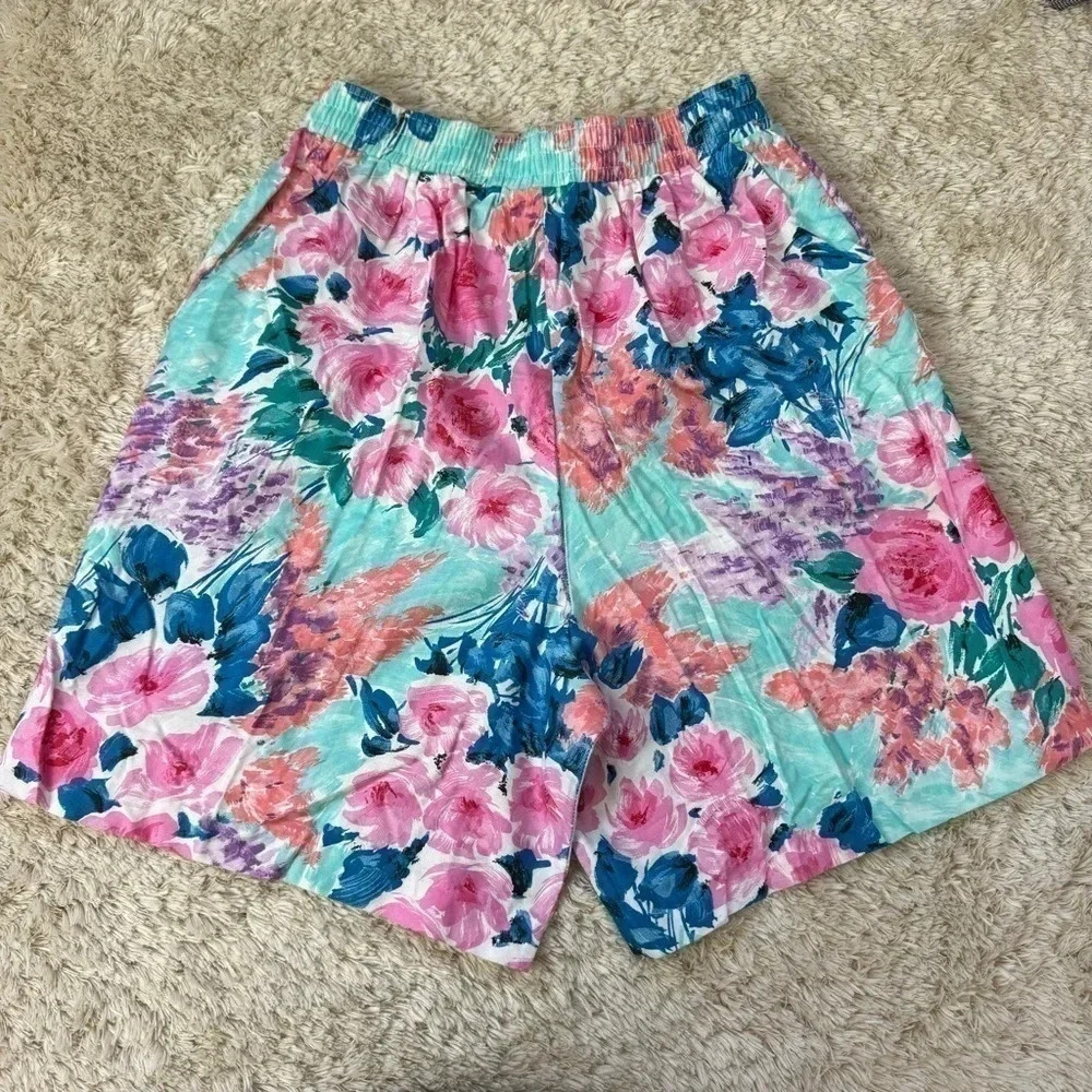 Vintage Sea Sun Womens Floral Shorts size Large - Picture 3 of 10